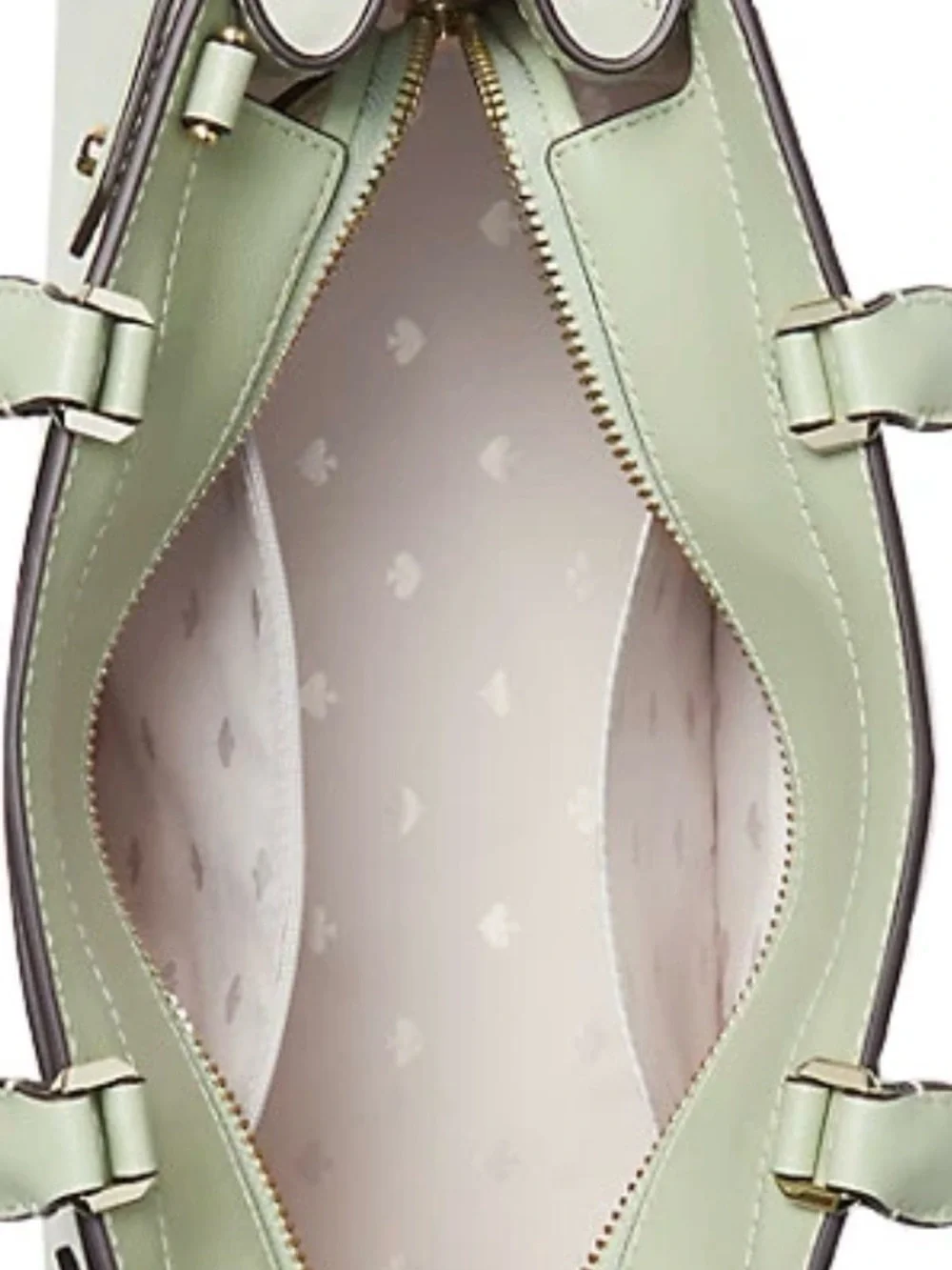 kate spade Light Mint Green Leather Satchel with Gold Hardware